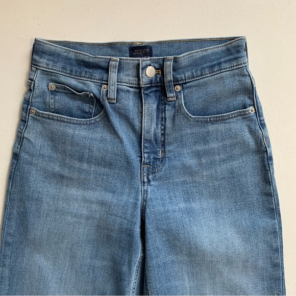 J Crew Factory Tall Classic Wide-Leg Blue Jeans Size 24T NWOT - Picture 3 of 15